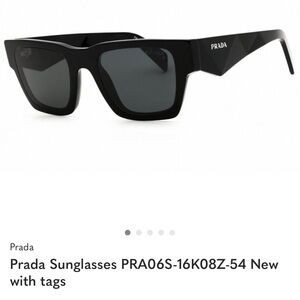 Prada Geometric Black Sunglasses